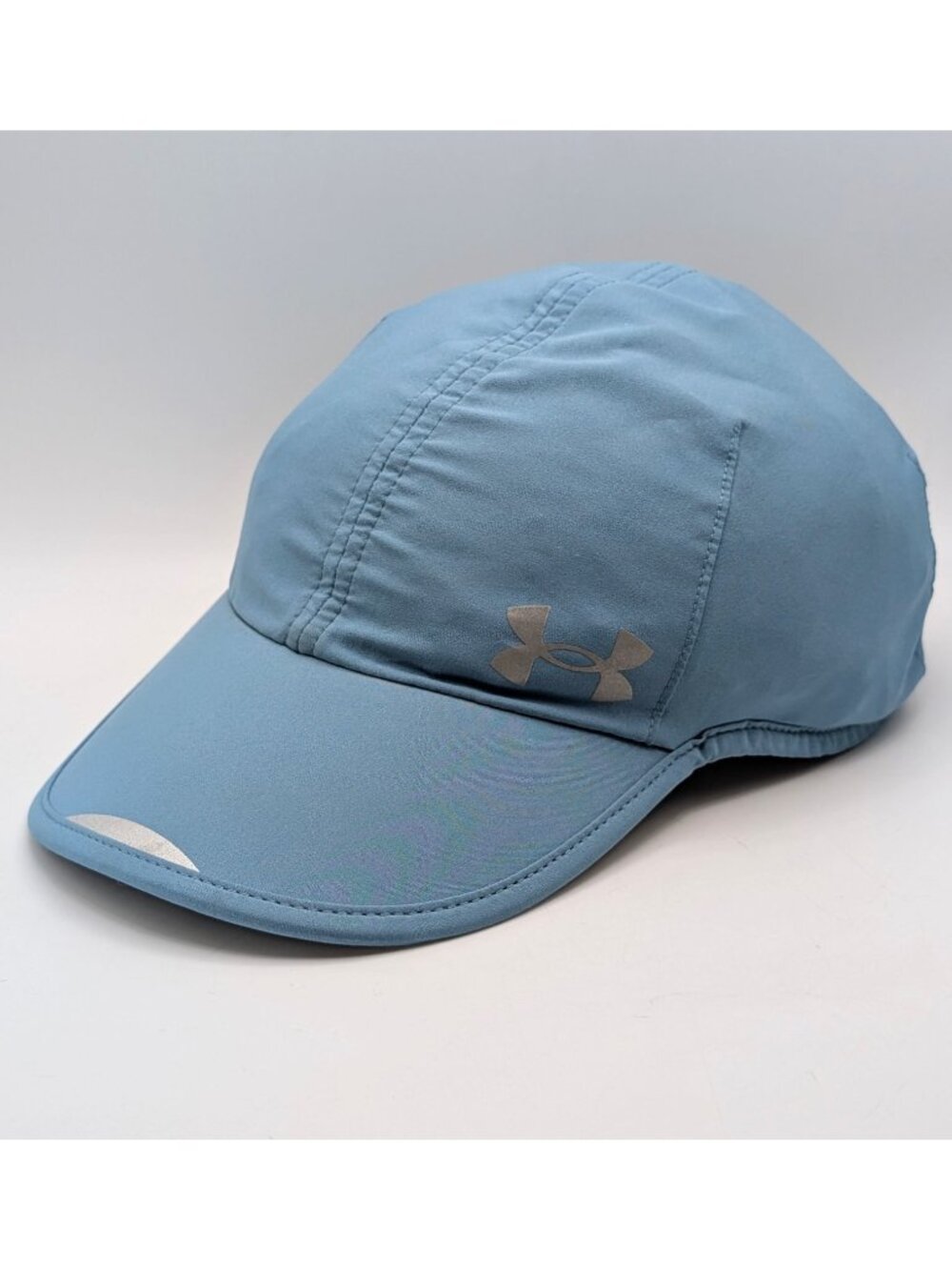 Under Armour OSFM Strap Hat Cap Blue Silver Lightweight UA Running Tennis Golf